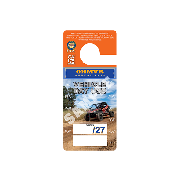 Off-Highway Motor Vehicle Day Use Pass
