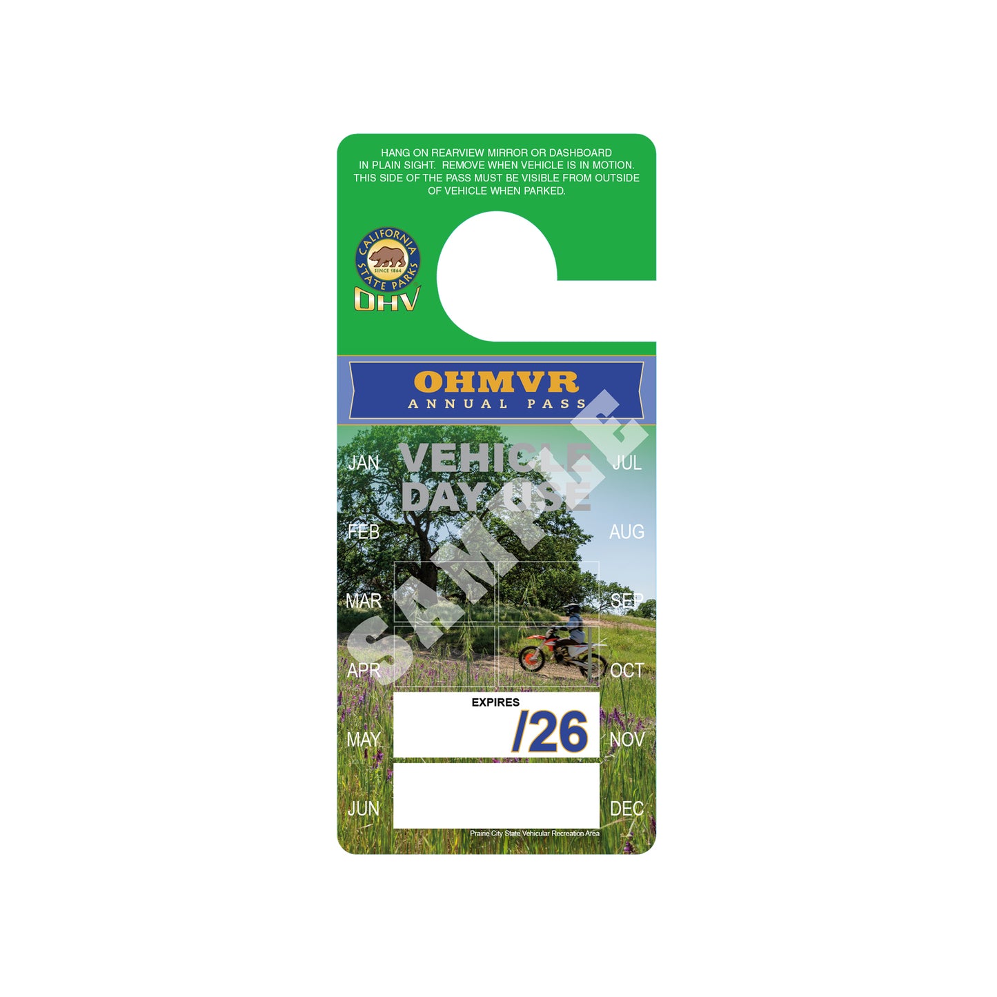 Off-Highway Motor Vehicle Day Use Pass