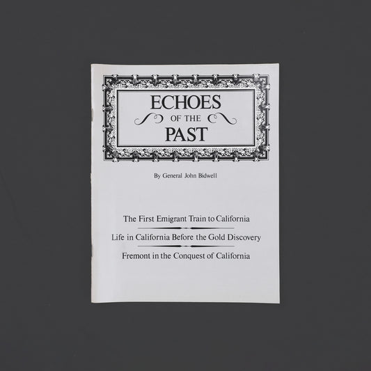 the cover of Echoes of the Past with words surrounded by a leafy border