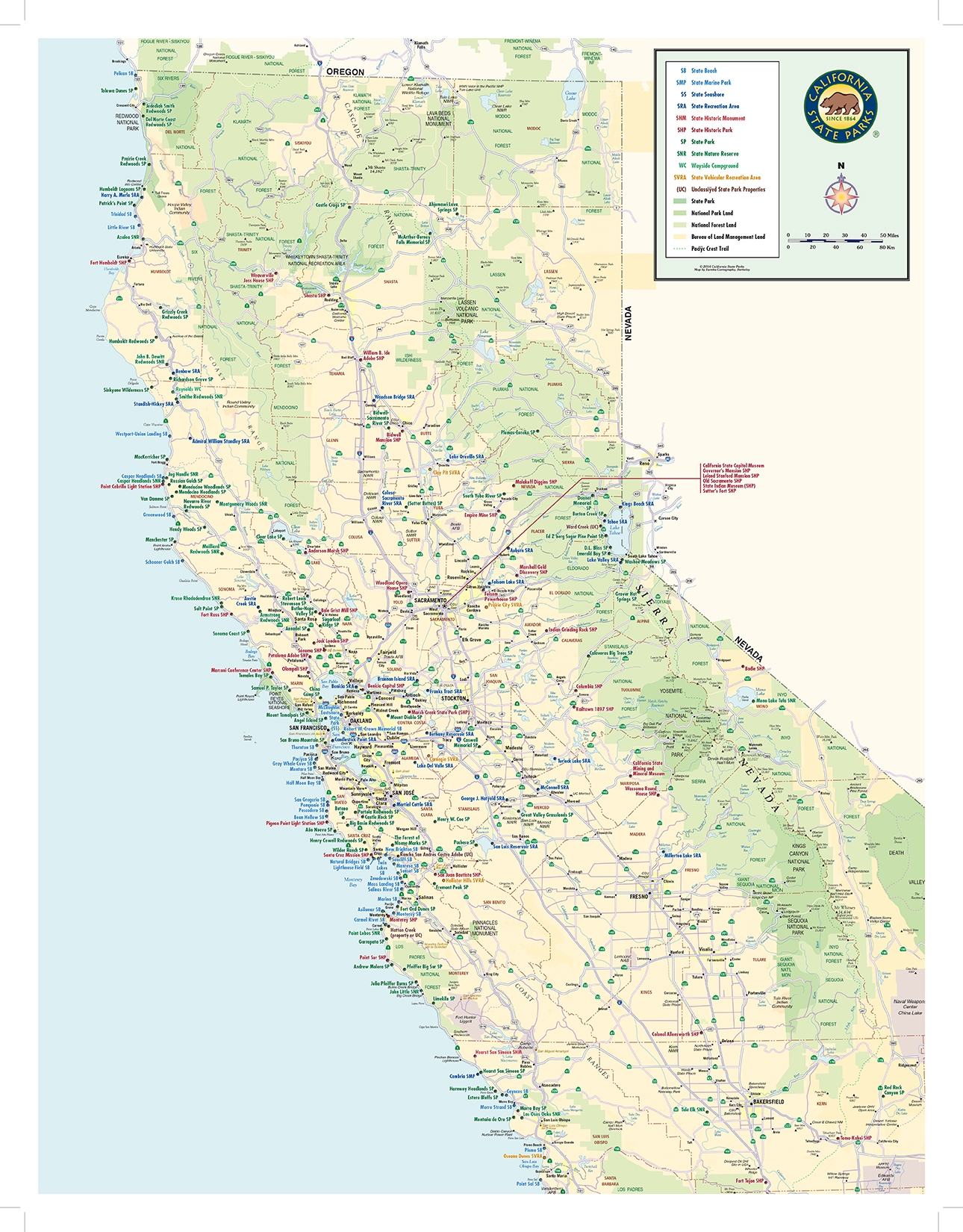 Map Of California State Parks Large World Map - Vrogue